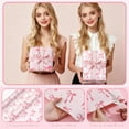 thumbnail image 4 of Pink Bow Wrapping Paper 2 Rolls - 17x16.5 Ft Each - Premium Coated Gift Wrap Paper Supplies Decorations for Valentine's, Girls Birthday, Christmas, Wedding, Baby Shower, 2 Design, 4 of 4
