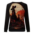thumbnail image 5 of EHQJNJ Sweat-Shirt à Col Rond pour Femmes, Mode Décontractée, Manches Longues, Imprimé, Sans Capuche, Manches Courtes, 5 of 5