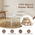 thumbnail image 6 of Spaco Set of 2 Vintage Windsor Wood Chair with Spindle Back for Dining Room-White, Lounge Chair, Dining Room Chair for Kitchen, Dining, Bedroom, Living, 6 of 8