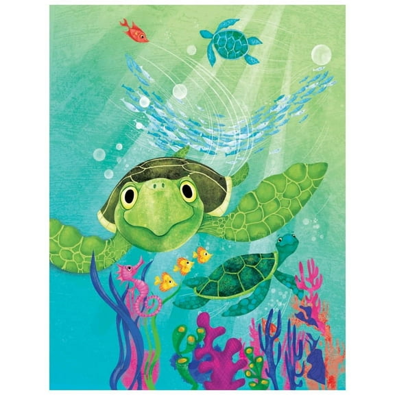 Marmont Hill "Sea Turtle" by Curtis Painting Print on Canvas