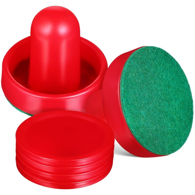 Miangastore Ice Hockey Table Game Accessories with Durable Plastic Pushers and Pads for Fun Family Competitions