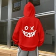 thumbnail image 5 of SonxaHe Big Boy's Hoodie Fleece Cartoon Graphic Hooded Top with Pocket Streetwear Sports Active Hoodie for Kids Red,Size 11-12, 5 of 8