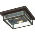 thumbnail image 6 of WVR1612WT Quoizel Lighting Westover 2-Light Outdoor Flush Mount - 4 Inches Tall and 12 Inches Square-Western Bronze Finish, 6 of 6