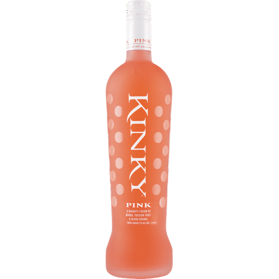 Kinky Liqueurs Pink, Vodka, 34 Proof, 750ml Glass Bottle, 25.4 fl oz