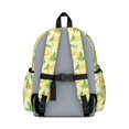 thumbnail image 3 of Lemon and Leaf Yellow Pattern Backpack for School, Cute School Bag with Adjustable Shoulder Straps and Padded Back, 13.4"x11"x4.7", 3 of 5