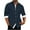 Navy, variant on Men Long Sleeve Dress Shirt Mens Solid Oxford Shirt Long Sleeve Button Down Shirts With Pocket Black L
