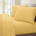 thumbnail image 1 of Bamboohart Fresh Linen Collection United 1200 Thread Count 100% Egyptian Quality Cotton Solid Sheet Set (King  Navy), 1 of 7