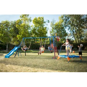 Walmart Ironkids Inspiration 250 Fitness Playground Metal Swing Set Moving And Installation Completed For A Customer I Mover Company Swing Set Metal Swing Sets