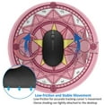 thumbnail image 2 of Cute Pink Sakura Mouse Pad Anime Pink Gaming Mouse Mat Magic Circle Round Rubber Computer Laptop Mousepad Desk Mat Accessories, 2 of 6