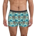 thumbnail image 2 of Goofa Turtles And Seahorses Printed Men's Boxer Briefs Underwear, Moisture-Wicking Underwear, Trunk,Soft and Breathable Cotton Underwear-Small, 2 of 9