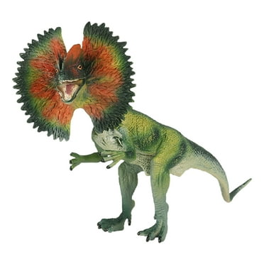 Jesscasday Dilophosaurus Figurine Simulation Animal Interactive Realistic Dinosaur Toy Miniature Home Decor Hobby Collector Gift