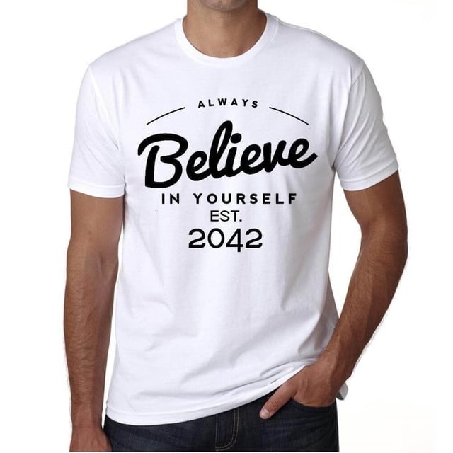 T-Shirt Graphique des Hommes Croient Toujours en Vous-Même Établi 2042