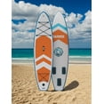 thumbnail image 4 of 10.6Ft Inflatable SUP Paddle Board 33 In Wide 300 lb Capacity 19 lb Ultra-Light Stand Up Paddleboard EVA Deck 3 Fins Pump, 4 of 6