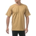 thumbnail image 3 of Pro Club Men's Heavyweight Short Sleeve Crew Neck T-Shirt - Mustard Yellow - XXL, 3 of 4