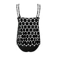 thumbnail image 6 of zaveiop Women's Swimwear Dazzle Scoop Neck Underwire Bra Tankini Bathing Suit Top (Black, L), 6 of 8