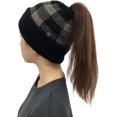 thumbnail image 1 of GFDYREE Tuque pour Queue de Cheval pour Femmes avec Bouton pour Masque, Tuque Chignon Haute et Décoiffée avec Trou pour Queue de Cheval, 1 of 2