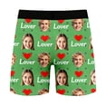 thumbnail image 6 of KHONTS Men's Personalized Boxers Husband Boyfriend Funny Boxers DIY Valentine's Day Birthday for Him Green XL, 6 of 8
