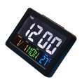 thumbnail image 1 of Billuyoard Digital LED mesita de noche reloj despertador pantalla calendario temperatura LCD reloj electrónico temperatura despertador estudiante Decoración del hogar Negro Billuyoard HA024111-02, 1 of 6