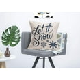 thumbnail image 2 of Let It Snow Throw Pillow Covers Christmas Xmas Snowflake Outdoor Decor Cotton Linen Pillow Cases Cushion Cover Square Winter Pillow Sham for Sofa Couch 18x18 Inch (Retro Let it Snow), 2 of 5