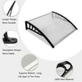 thumbnail image 2 of Zimtown 39" x 35.4 " Window Door Awning Rain Snow Protection Black Holder, 2 of 6