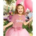 thumbnail image 2 of Gift for Birthday Girl Princess Party Girly Toddler Kids T-Shirt 5T Heather Mauve, 2 of 5