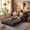 Convertible Floor Sofa couch-Dark Gray, variant on Convertible Loveseat Sofa Bed, Asofer Foldable Floor Sofa Couch , Boneless Couch Folding Recliner Sleeper Chair,No Assembly Required,Black