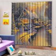 thumbnail image 2 of Cortina de ventana de Navidad Sunnimix Cortina De Baño Cortina De Ventana 170x200cm, 2 of 3