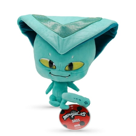 Miraculous Ladybug - Kwami Mon Ami Sass, 9-inch Snake Plush Toys for Kids, Super Soft Stuffed Toy with Resin Eyes, High Glitter and Gloss, and Detailed Stitching Finishes, Wyncor