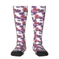 thumbnail image 2 of Lsque Peonies Printed Crew Socks Men's Women's LightWeight Thin Casual Calf Socks ,Knee High Socks,Cotton Socks, 2 of 9
