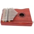 thumbnail image 4 of 17-Key Kalimba Mahogany Thumb Piano Musical Instrument with Bag and o Cable, 4 of 4