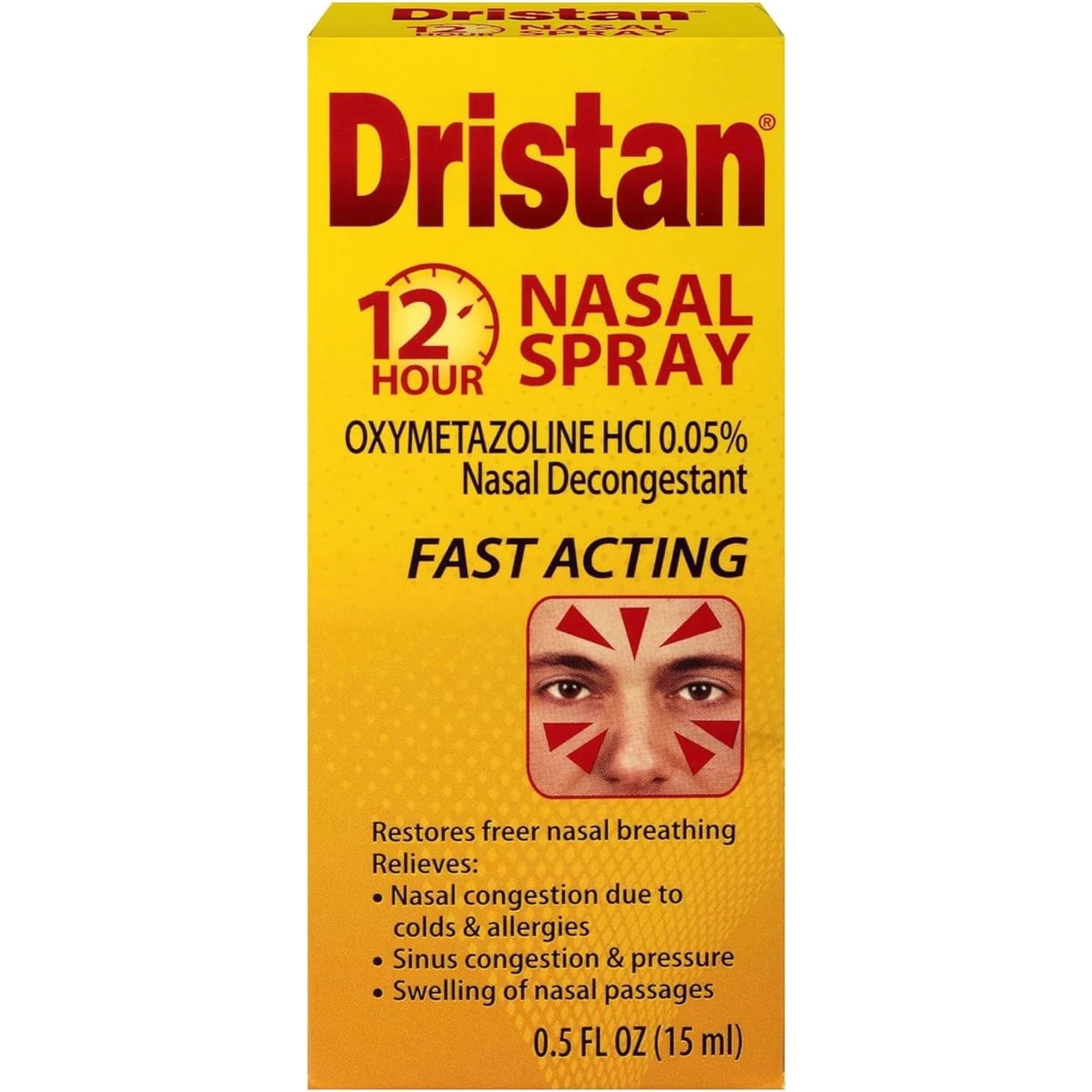 Dristan 12-Hour Decongestant Nasal Spray 0.5 fl. oz. Box