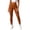 Gold, variant on DailyTrove Women Ribbed Knit High Waist Seamless Yoga Leggings Stretchy Slim Workout Fitness Pants