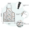 thumbnail image 7 of White Christmas Forest Animal Pattern Kids Aprons for Girls and Boys,Adjustable Neck Strap Toddler Aprons for Kids Cooking Baking, 7 of 7