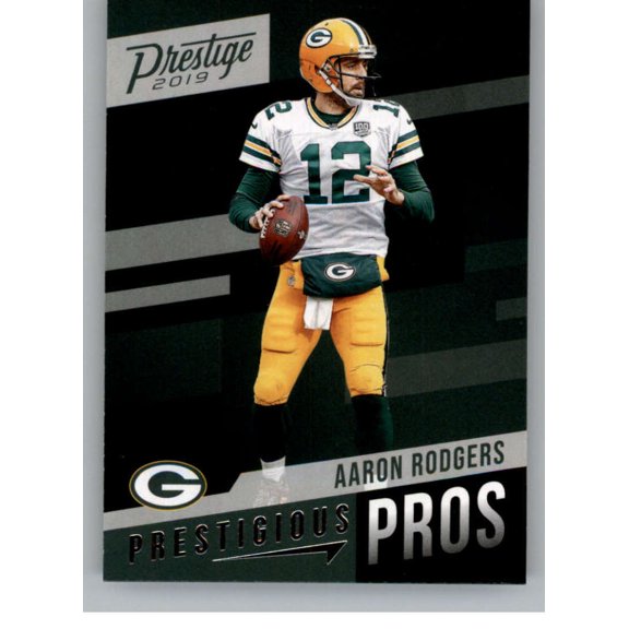Collectible 2019 Panini Prestige Prestigious Pros #7 Aaron Rodgers Green Bay Packers NFL Football Trading Card
