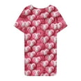 thumbnail image 5 of Jamicy Junior Sleepwear Dress Gifts for Women Nightgowns for Women Plus Size Sleep Shirts Womens Nightgown Short Sleeves Print Night Shirts Soft Sleepwear, 5 of 5