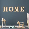 thumbnail image 3 of Unpolished Wooden Ornament DIY Minimalist Decorative 26 Letters Alphabets Block Home Decor, 3 of 10