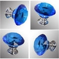 thumbnail image 3 of 12 Pcs 30MM Crystal Clear Glass Dresser Knobs Silver Diamond Drawer Knobs Pulls Handles Kitchen Cabinet Knobs for Dresser Drawers, 3 of 7