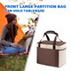 thumbnail image 4 of Bolsa Térmica Bolsa de almuerzo de película de aluminio Bolsa de picnic antiincrustante para oficinas escolares (S Coffee), 4 of 5