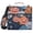 Colorful Flower and Pearls, variant on 3 Ring Zipper Binder with Shoulder Strap Waterproof Trapper Keeper 2 Inch D-Ring 500 Sheets Capacity White Blue 3d Flower