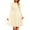 Beige, variant on Women's Spring Fall Short Dress Ribbed Knit Crewneck Long Sleeve A Line Flowy Casual Elegant Going Out Dresses