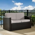 thumbnail image 7 of Crosley Palm Harbor Wicker Patio Loveseat in Brown and Gray, 7 of 7