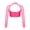 Hot Pink, variant on Miutii Kids Girls Turtleneck Jazz Hip Hop Dance Crop Top Sequins Long Sleeve Athletic Shirt Streetwear Dancewear Purple 12