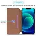 thumbnail image 3 of SaniMore for iPhone 14 6.1" Case [RFID Blocking], Camera Protection Card Slot Ultra-Thin PU Leather Magnetic Wallet Cover with Practical Bracket Shockproof Protective Shell, Coffee, 3 of 7