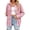 Pink and Blue Checkered, variant on Plaid Shirts for Women Button Down Shirts Casual Loose Fit Long Sleeve Blouse Tops with Pockets