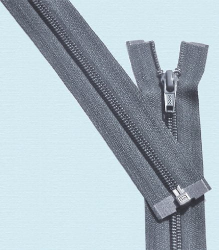 1 Zipper 36 Jacket Zipper YKK #5 2-way Nylon Coil Zippers Separating ~ White