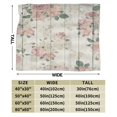 UltraSoft Micro Fleece Blanket,Pink Flower On Rustic Wood Panel