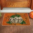 thumbnail image 2 of Fall Welcome Pumpkin Doormat Rug, Thanksgiving Autumn Polka Dots Decorative Outdoor Mat Non Slip Rubber Backing for Entrance Seasonal Outside Indoor Front Kitchen Decortion 15.7 x 23.6 Inch, 2 of 3