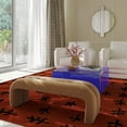 thumbnail image 3 of Leigh Taupe Velvet Channeled Bench, 3 of 4