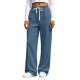 thumbnail image 2 of Women's Jogger Pants With Elastic Drawstring Wasit Pants Waist Multi-Pockets Casual Sweatpants For Active Gym Sessions, 2 of 7