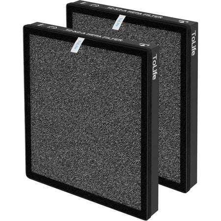 TZ-K2 Air Purifier Replacement Filter, 3-in-1 High-Efficiency Activated Carbon Filter, TZ-K2-A, 2 Pack